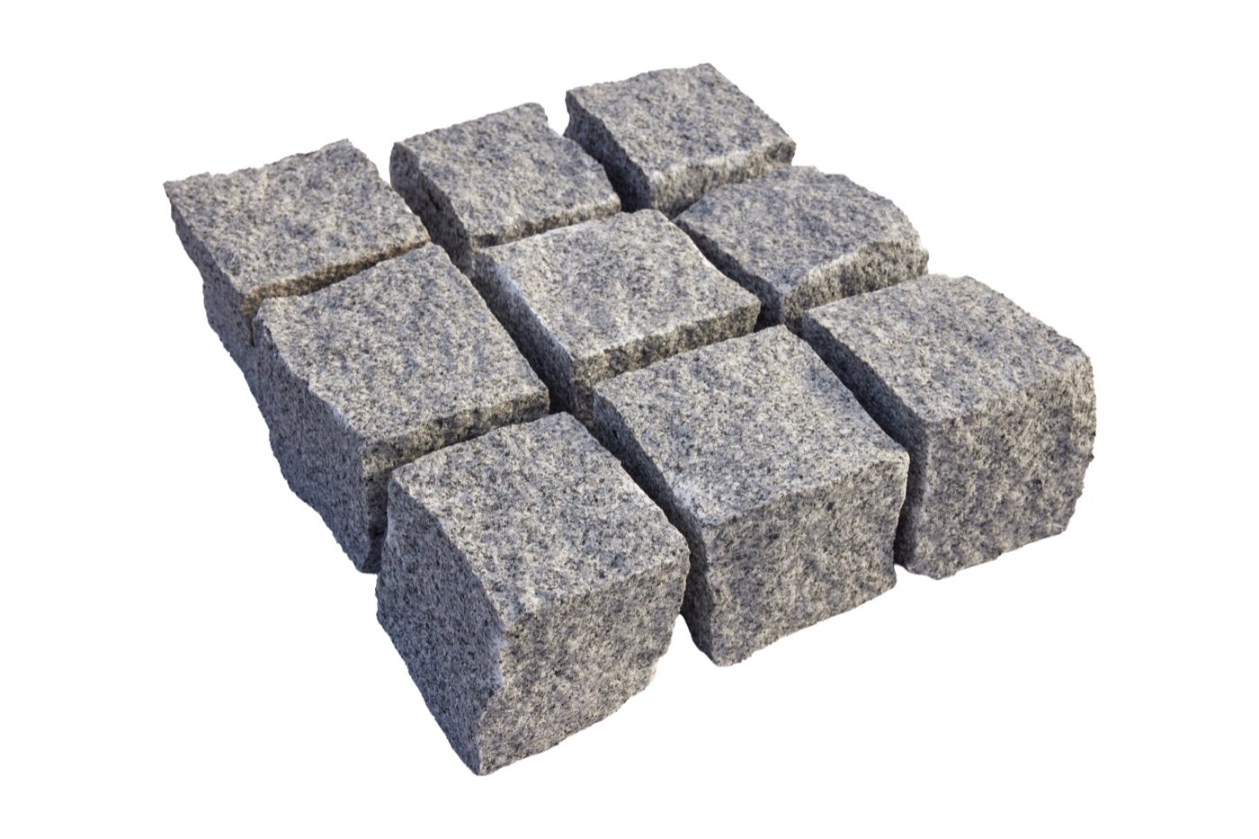 Bohus Silver- kostka granitowa surowo łupana