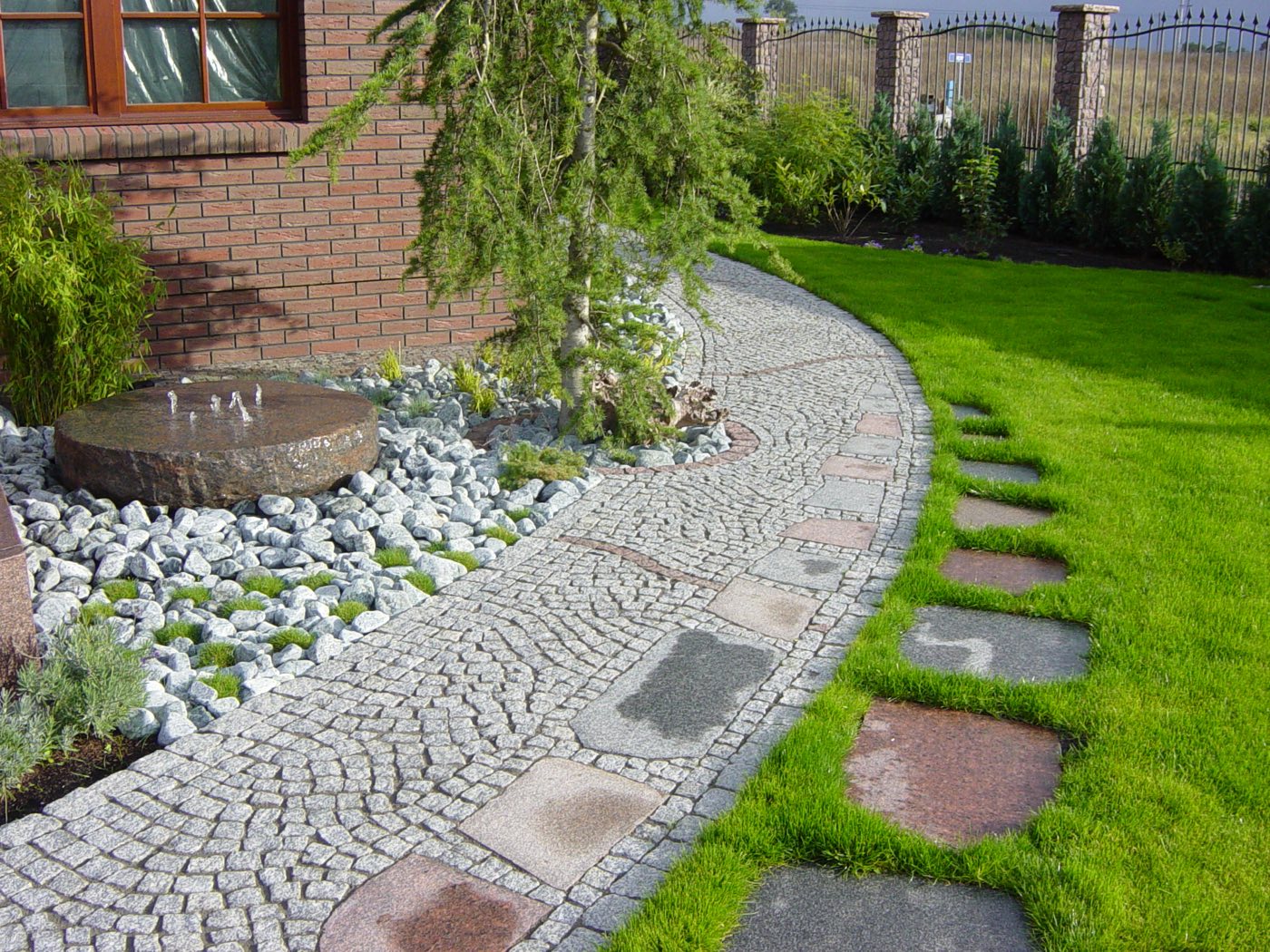 Project: Granite Landscape Design - Garden Fountain