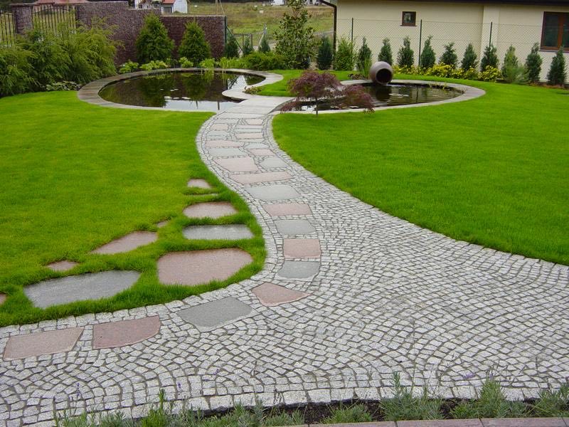 Project: A garden space designed using Swedish stone