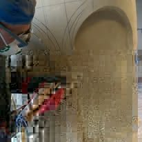 In Progress: Sandstone Baptismal Font