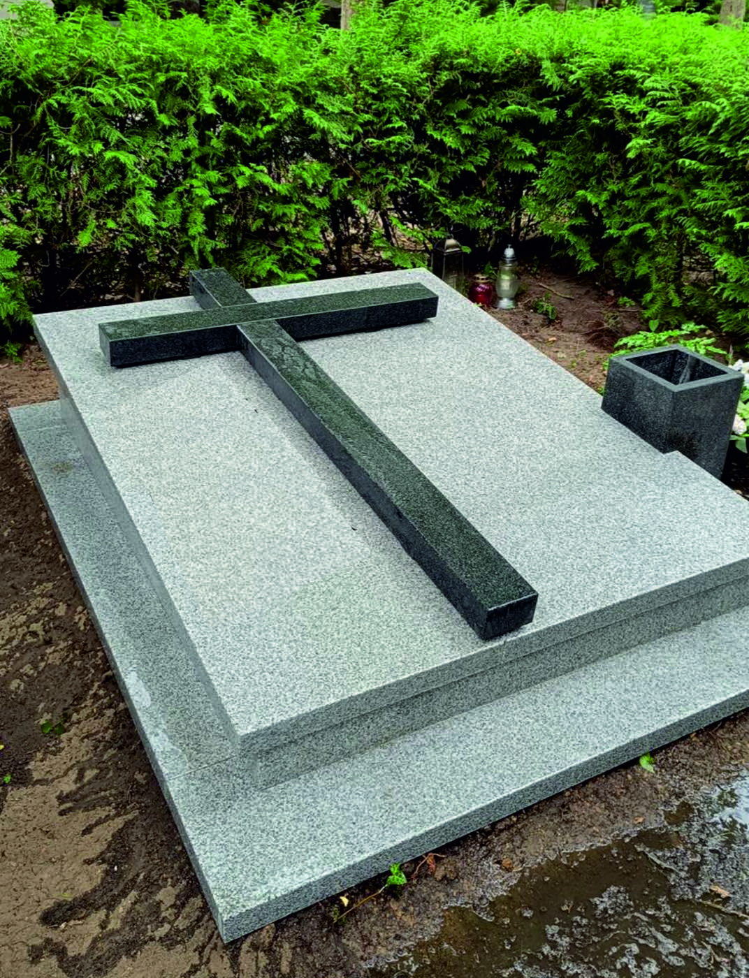Created by: Bohus the Gray - A sarcophagus with a large cross made of black Swedish oak.